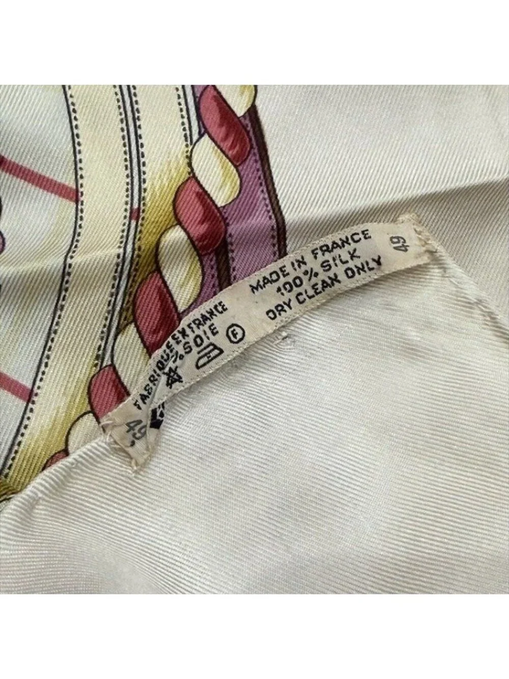 Hermes Grande Tenue Horse Attire Crown Carre 90 Scarf Silk 100% Pink